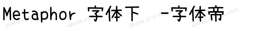 Metaphor 字体下载字体转换